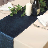 12" x 108" | Navy Blue | Premium Velvet Table Runner