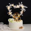 35inch L Real Ostrich Feather LED Light Up Cake Topper, Wedding Cake Decor