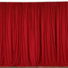 2 Pack Red Inherently Flame Resistant Scuba Polyester Curtain Panel Backdrops Wrinkle Free#whtbkgd