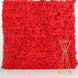 11 Sq ft. | Red 3D Silk Rose and Hydrangea Flower Wall Mat Backdrop