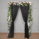 5ftx10ft Rod Ready Black Dual Sided Sheer Tulle Backdrop Curtain Panel