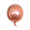 2 Pack | 12inch 4D Rose Gold Sphere Mylar Foil Helium or Air Balloons#whtbkgd