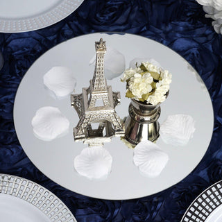 Add Elegance and Style to Your Event with the 6 Pack | 10" Round Glass Mirror Table Centerpiece