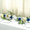 6ft | Royal Blue Real Touch Artificial Rose & Leaf Flower Garland Vine