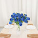 3 Pack | 13inch Royal Blue Real Touch Silk Rose Bud Flower Bridal Bouquets