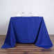 90Inch Royal Blue Seamless Square Polyester Tablecloth