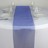 Table Runner Organza - Royal Blue#whtbkgd
