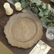 6 Pack | 13inch Rustic Natural Embossed Wood Grain Acrylic Charger Plates with Scalloped Rim