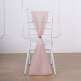 Elegant Blush DIY Premium Designer Chiffon Chair Sashes