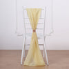 5 Pack | 22x78 inches Champagne DIY Premium Designer Chiffon Chair Sash