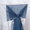 22inchx78inch Navy Blue DIY Premium Designer Chiffon Chair Sashes