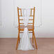 5 Pack | 22x78 inches White DIY Premium Designer Chiffon Chair Sashes