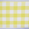 Gingham Chair Sashes | 5 PCS | Yellow/White | Buffalo Plaid Checkered Polyester Chair Sashes