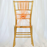 5pc x Chair Sash Organza - Orange