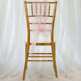 5pc x Chair Sash Organza - Pink