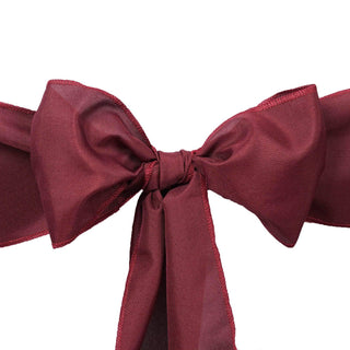 Create a Dreamy Atmosphere with Burgundy Polyester Chair Sashes