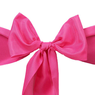 Enhance the Aesthetics of Your Event with Fuchsia Polyester Chair Sashes