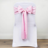 5 PCS | 6" x 108" Pink Polyester Chair Sash