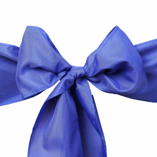 Create a Stunning Blue Wedding Theme with Polyester Chair Sashes