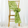 5 PCS | 7 Inch x 106 Inch | Apple Green Pintuck Chair Sash | TableclothsFactory