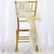 5 PCS | 7 Inch x 106 Inch | Ivory Pintuck Chair Sash | TableclothsFactory