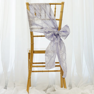 Enhance Your Event Decor with Lavender Lilac Pintuck Chair Sashes