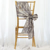 5 PCS | 7 Inch x 106 Inch | Silver Pintuck Chair Sash | TableclothsFactory