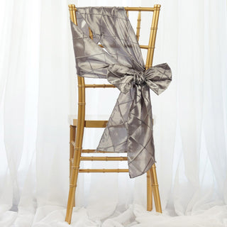 Enhance Your Event Decorations with Silver Pintuck Chair Sashes
