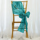 5 PCS | 7 Inch x 106 Inch | Turquoise Pintuck Chair Sash | TableclothsFactory