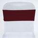 5pc x Chair Sash Spandex - Burgundy