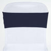 5pc x Chair Sash Spandex - Navy Blue