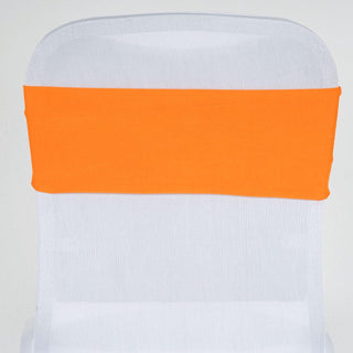 Durable and Affordable Orange Spandex Chair Sashes