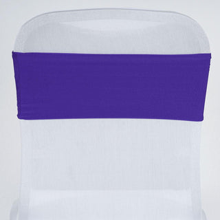 Create a Stunning Event with Purple Spandex Chair Sashes