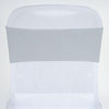 5pc x Chair Sash Spandex - Silver