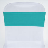 5pc x Chair Sash Spandex - Turquoise