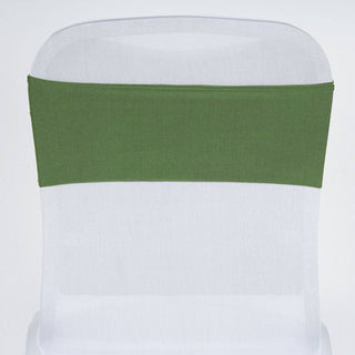 Elevate Your Event Decor with Olive Green Spandex Chair Sashes