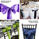 5 pack - 6 x106 inches Chocolate Satin Chair Sashes