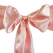 5 pack | 6 inch x 106 inch Dusty Rose Satin Chair Sash#whtbkgd