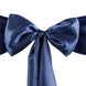 5 pack | 6 inch x 106 inch Navy Blue Satin Chair Sash#whtbkgd