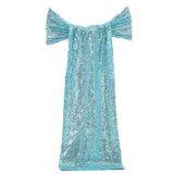 Sparkling turquoise sequin dress with off-shoulder design #whtbkgd