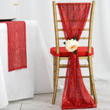Chair Sashes, Sequin Fabric, Wedding Chair Decorations