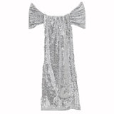 Chair Sashes, Sequin Fabric, Wedding Chair Decorations#whtbkgd