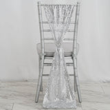 Chair Sashes, Sequin Fabric, Wedding Chair Decorations