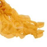 Mustard Yellow Chiffon Curly Chair Sash