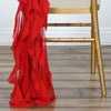Red Chiffon Curly Chair Sash#whtbkgd