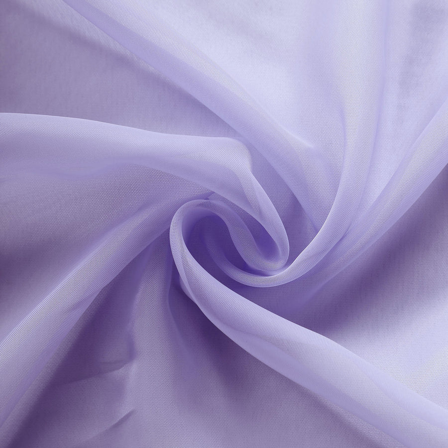 6ft Lavender Lilac Premium Chiffon Table Runner#whtbkgd