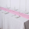6 FT | Pink Premium Chiffon Table Runner