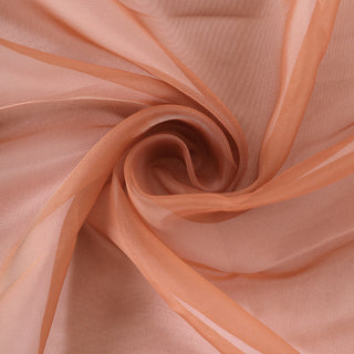 Add a Touch of Luxury with the Terracotta (Rust) Premium Chiffon Table Runner