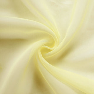 Create a Memorable Event with the 6ft Yellow Premium Chiffon Table Runner