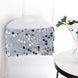 5 Pack | Dusty Blue Big Payette Sequin Round Chair Sashes
